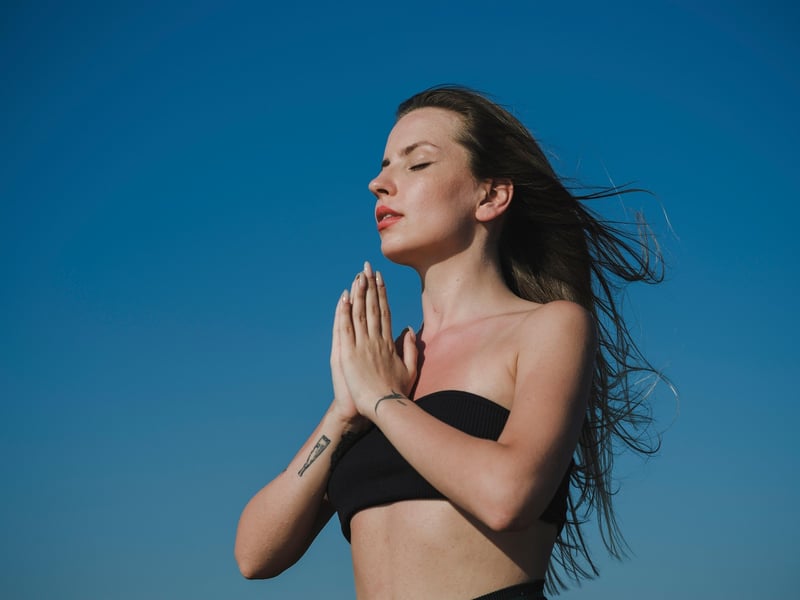Woman balancing work and life